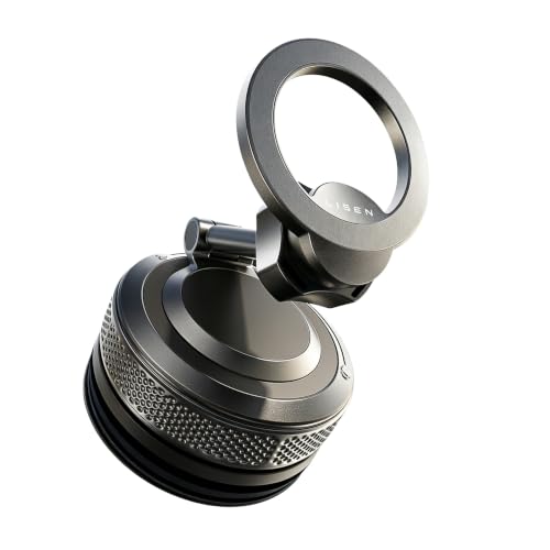 Image of LISEN Magsafe Car Mount, [98LBS Vacuum Suction] Magnetic Phone Holder for Car Dashboard & Windshield, Strong Magnet Cell Phone Car Mount for iPhone 17 16 15 14 13 12 Pro Max /Air