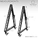 VIVO Low Height Mobile TV Stand for 32 to 65 inch Flat Curved Screens, LED LCD, Adjustable Floor Monitor Cart, Rolling TV Mount with Wheels, Black, STAND-TV01L