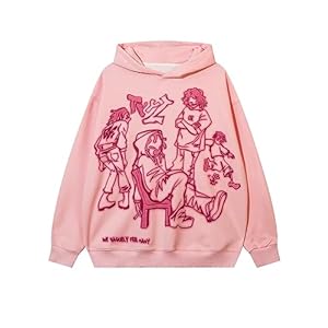 Okizul Men’s Graphic Hoodie Oversized Sweatshirts Unisex Fleece Hooded Sweatshirt Y2k Hoodie Streetwear Casual Pullover