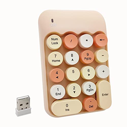 Teclado numérico inalámbrico Seaciyan 2.4G ergonómico y portátil para trabajar en cafeterías