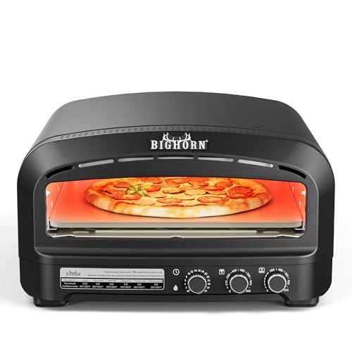 Comparison: Best Electric Oven For Baking 9 BIG HORN OUTDOORS Pizza Oven Indoor, 14" Electric Countertop Pizza Oven with 6 Modes, Heats up to 800°F Pizza Maker, Flip-Up Design Pizza Cooker for Home Kitchen, Restaurants, Parties