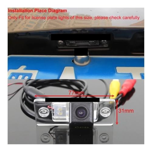 Caméra de recul premium vision nocturne HD CCD pour Audi A4 B5 - 6