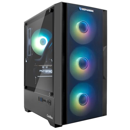 DeepGaming   Raptor PC Gaming (Intel Core i9 12700F 16 x 5.1GHz, NVIDIA RTX 5050 8GB, 32GB RAM, 1TB SSD, Refrigeración Líquida, Windows 11 Pro) Ordenador de Sobremesa (Negro)