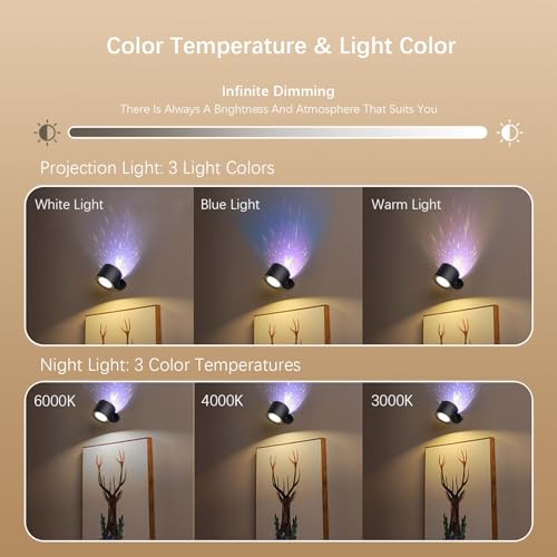 Lampe de lecture LED rotative à intensité variable pour une ambiance sereine - 2