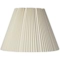 Eggshell Pleated Lamp Shade 9x17x12.25 (Spider) - Brentwood