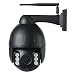 Produktbild HOSAFE PTZ POE IP-Kamera im Freien 1080P Wireless-Überwachungskamera, Pan Tilt 5X Optischer Zoom Dome, Unterstützung ONVIF NVR/Software (Black)