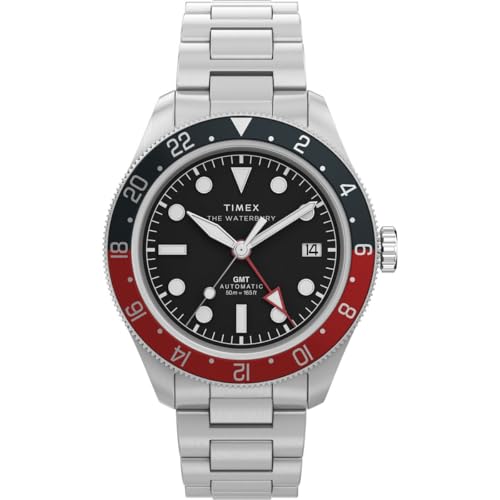 Image of TIMEX Waterbury Round 42mm Black Dial Mechanical Automatic Men Watch - TW2Y60600UJ