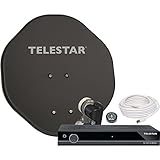 Telestar Camping AluRapid 45 Sat-Komplettanlagen mit Single LNB und TD 1011 S grau