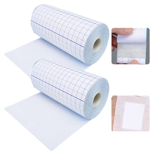 Fixomull Stretch, 2 apósitos para heridas y colocación de vinilo, Fixomull 15 cm x 10 m, transpirable y respetuoso con la piel, cinta adhesiva médica, cinta médica no tejida, blanca