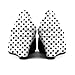 YODEKS Women's Wedge Peep Toe Pump Shoes Low Heel Pumps Slip On Open Toe Heeled Sandals for Workplace Party Casual Dress Polka-Dot US Size 8.5