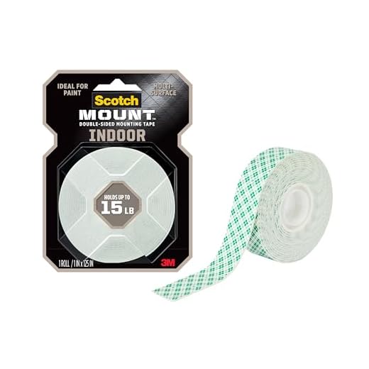 Scotch-Mount Indoor Double-Sided Mounting Tape 314H-MED, 1 in x 125 in