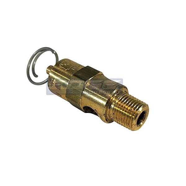 1/8" ASME Brass Safety relief Valve, American made, Compressed air pop