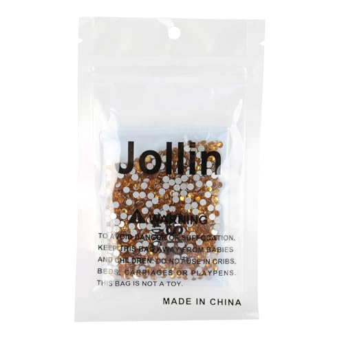 Image of Jollin Crystal Flatback Rhinestones Gems for Crafts 3.2mm SS12, Topaz | Glue Fix, 1440pcs Glass Rhinestones for Bedazzling, Clothes, Tumblers, Nail Art, Shoes, Bags, Caps & Accessories Decoration