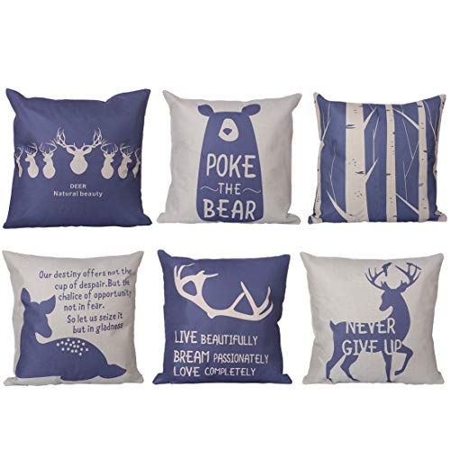 YAHAMA - Set di 6 federe Decorative per Cuscini