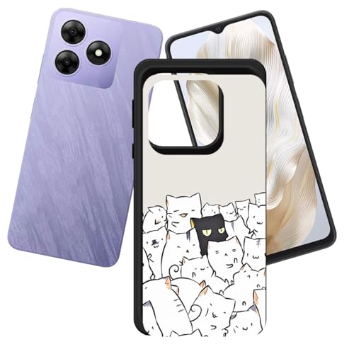 Blackview Wave 8C�V���R���pGYDQQKJ�P�[�X�A�ی�P�[�X�J�o�[�\�t�g�u���b�N�V���R���Q��TPU�o���p�[Blackview Wave 8C�p�v���~�A���V�F���P�[�X�J�o�[�i6.56 "�j- LH71