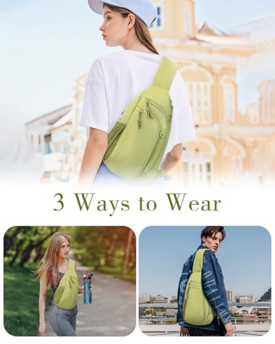 Image of Sling Bag Nylon Crossbody Bags for Women with Anti-theft RFID Blocking Pocket Cross Body Purse Adjustable Shoulder Strap
