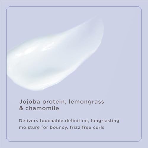 Hairitage Hydrating Jojoba Oil Curl Cream for Curly Hair - Moisturizing Anti Frizz Styling Product for High Definition Curls for Women + Men - Bounce + Shine for Fine + Thick Hair - Color Safe + Vegan 3 Pack