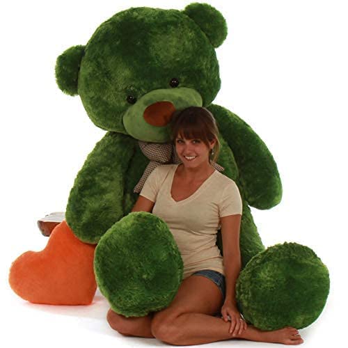 BHAGWATI SOFT TOY Teddy Bear Plush Stuffed Animals Soft Toys, Huggable Teddy Bear, Birthday Gift for Boys, Girls, Wife, Girlfriend, Women, Kids Valentine's Christmas Gift (7 Feet, Green)