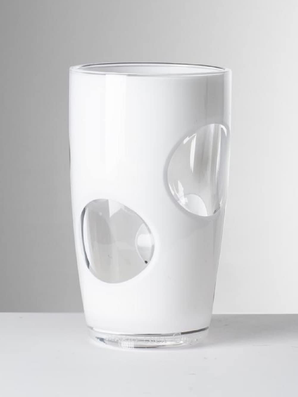 Mario Luca Giusti Fisheye Highball Glasses White, Set of 6