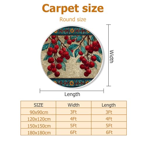 Tapis de sol haut de gamme feuillage d'automne et fleurs rouges 1,5 x 1,5 m