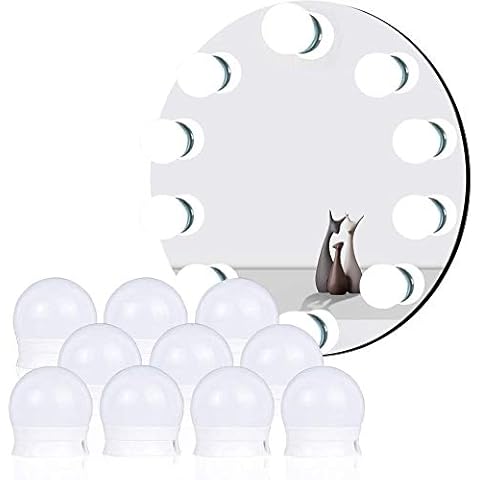 Led Spiegelleuchte, Hollywood Spiegel Beleuchtung 10 Dimmbar 7000K Make Up Licht Cover