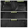 Tongama-Floor Mats for 2008-2013 Toyota Highlander(Not Fit for Hybrid), All Weather TPE Floor Liners and Trunk Mat with Backrest Mats Protectors for Toyota Highlander Interior Waterproof Accessories #2