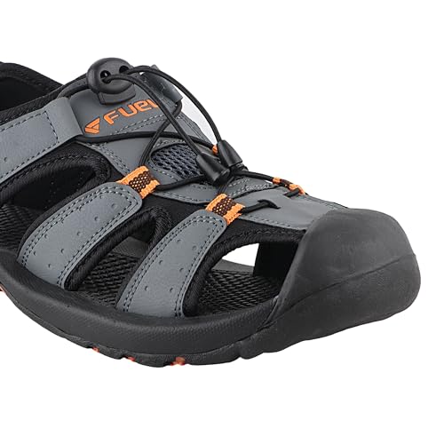 Image of FUEL Soldier-02 Flexible Fisherman Sandals for Men in Comfortable & Breathable Casual Sandals in Protective Bump Toe with Anti-Skid Outdoor & Sports Footwear