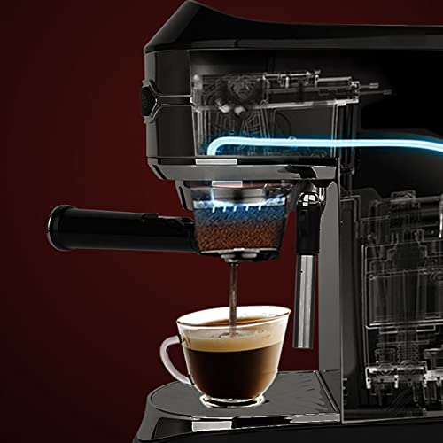 Generic Montalatte Semiautomatico Piccolo per L'home Office, Montalatte per caffè a Vapore, Schiumatore Caldo e Freddo… - immagine 4