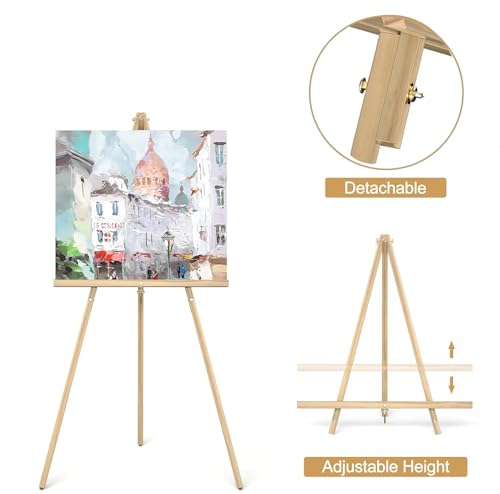 Tableau d'affichage sur chevalet en bois réglable multi-usage - 5