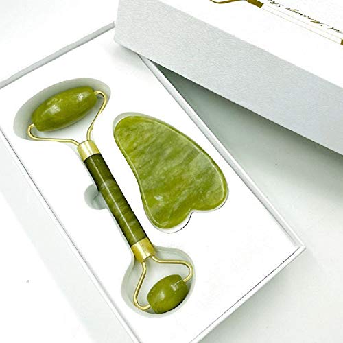 Jade Roller for Face, Eye, Neck Stone Face Massager for Women Skin Care at Home Anti-Aging Gemstone Face Roller