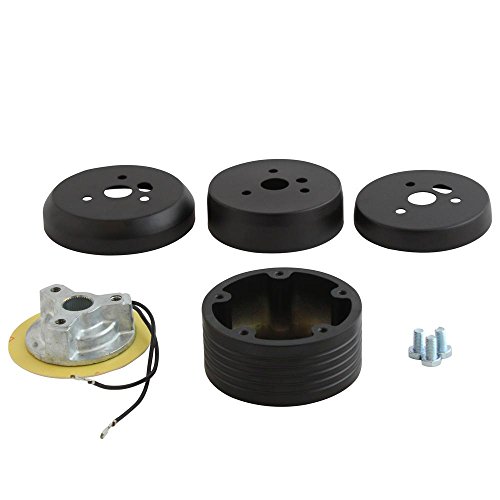 5-Hole Matte Black Hub Adapter Installation Kit B01 for Aftermarket Steering Wheels