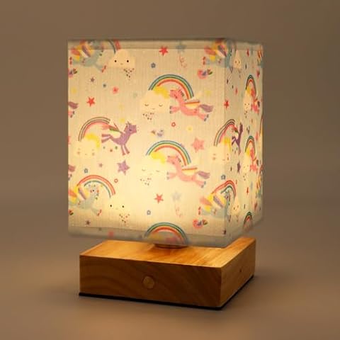 Wetry Lampe de Chevet Licorne Cover