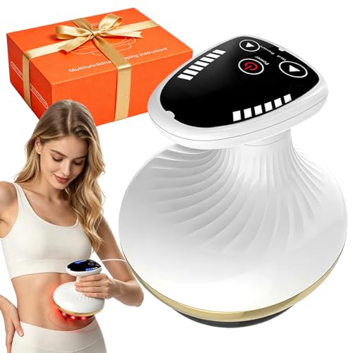 Appareil de massage anti-cellulite 4 en 1 avec thérapie par la chaleur et LED anti-cellulite pour raffermissement du corps à la maison Sculpture...