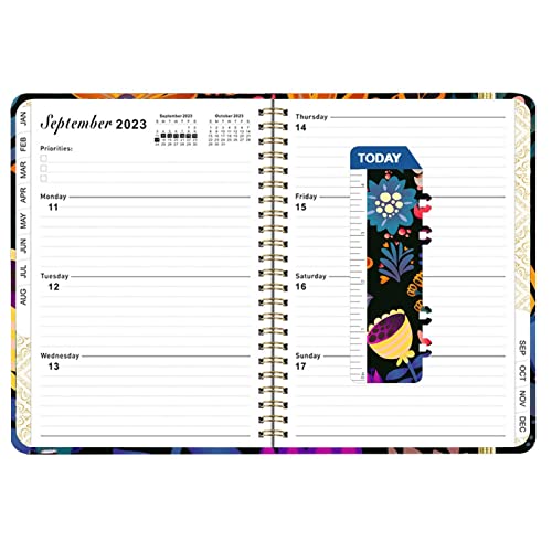 uma página por dia 2023 - Portable Agenda Planner 2023 A5 Notebook Com Citações Inspiradoras,Planeja