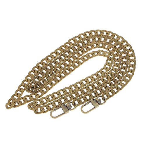 ZPGVWXKO Bolso de Hombro Metálico con Asa, Bronce, El 120cm