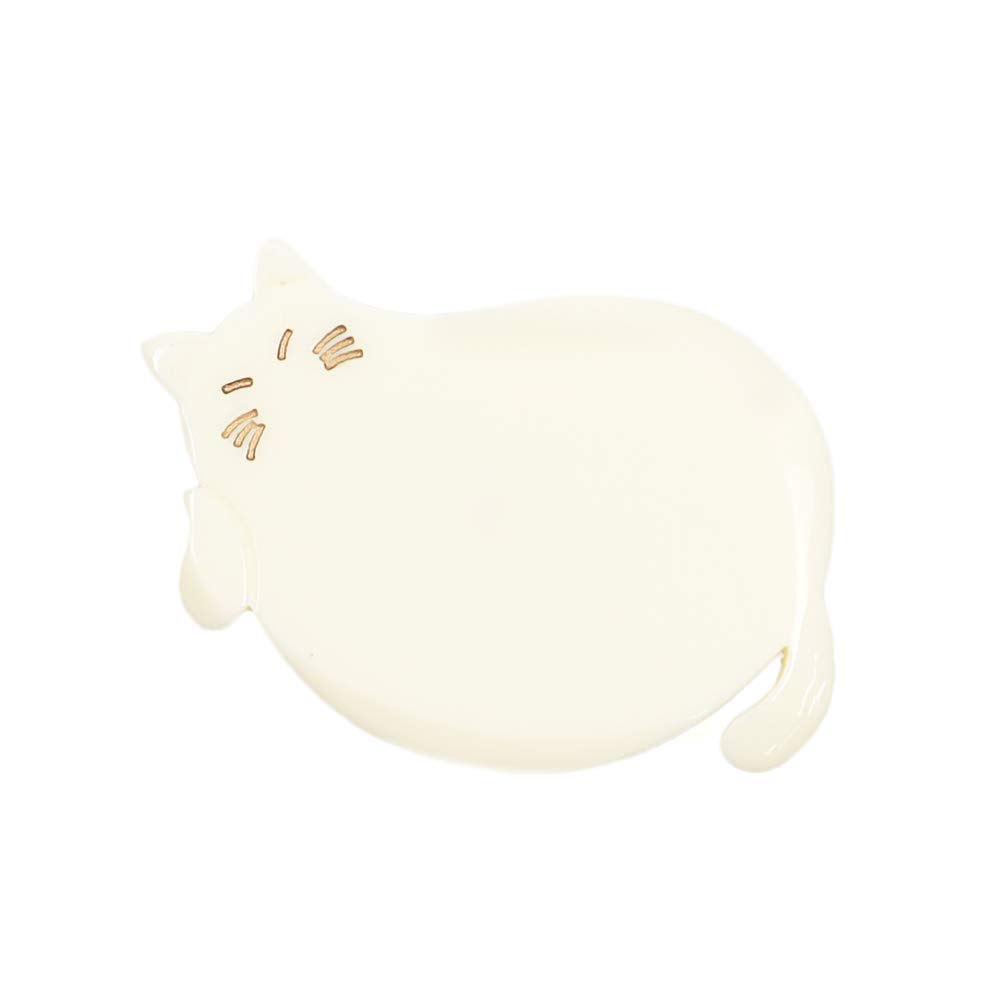 Amazon | 帯留 猫 ねこ ネコ 白 生成り オフホワイト 和 和柄 三分紐  