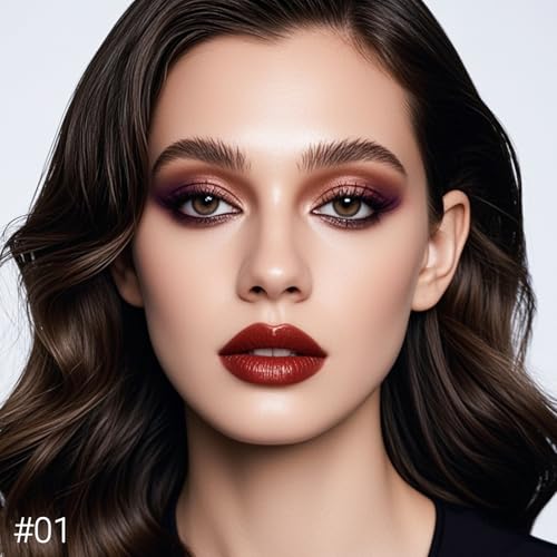 Image of Erinde Brown Black Eyeshadow Palette, 12 Colors Matte Shimmer Beige Champagne Plum Purple Bronzer Brown Black Eye Shadow Palette, Highly Pigmented Long Lasting Waterproof Eyeshadow Pallete, 01