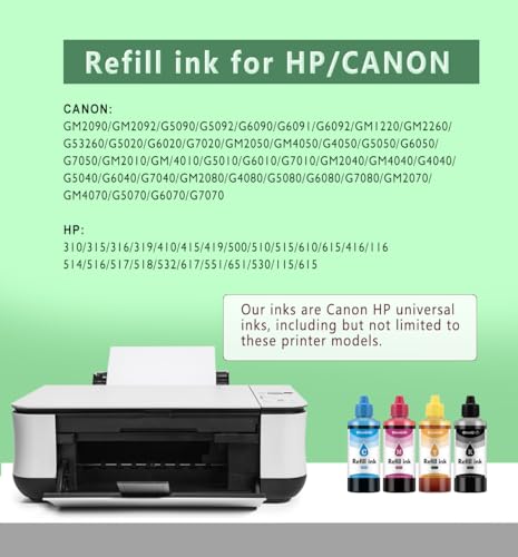 Chemu CU001 Universal Ink Refills Kits Desktop Ink For Hp Canon Epson Brother Hp 67 61 60 910 901 952 Canon 251 270 271 280 281 Pg240 Cl241 Pg245 Cl246 Pg210 Refillable Ink Cartridge Cis Ciss System,Etc. thumb #1