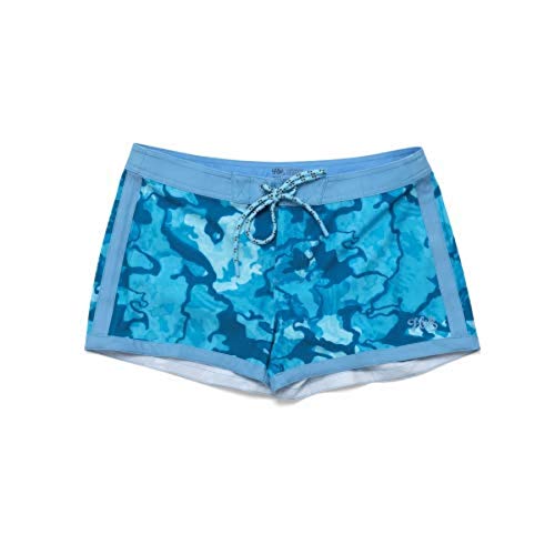 Huk Womens Tropic Short | Performance Quick-Drying Short With +30 UPF Sun Protection, North Drop, 14