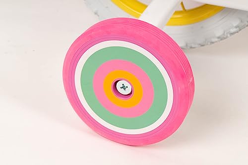 Kinderfahrrad Peppa Pig 12 Zoll mit Stützrädern Korb Puppensitz 3-5 Jahre