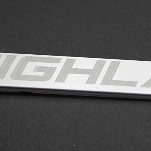 100% Stainless Steel License Plate Frame For Highlander With Real Laser Engraving On Chrome Mirror Finished Surface #TOP4
