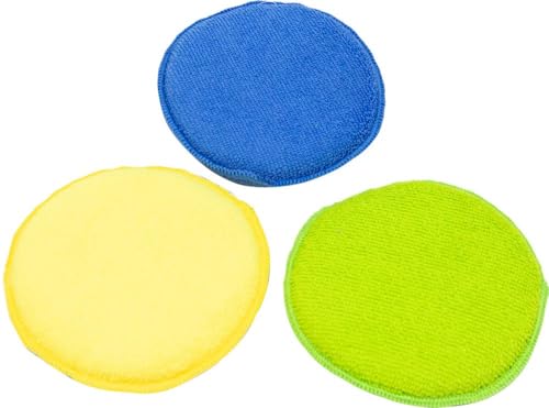 START 3-teiliges Set Applikatoren aus Mikrofaser für die Pflege Ihres Autos