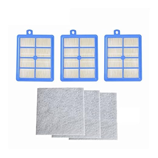 KEK 3pcs HEPA-filter H12 H13 + 3 st Motor Bomull Fit for Philips Electrolux Dammsugare Byte Reservdelar