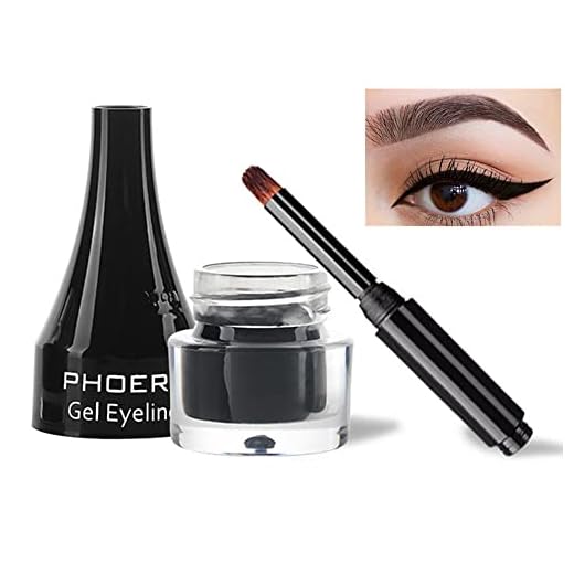 Go Ho Matte Cream Black Eyeliner Gel,Cream Eyeliner Makeup,Smooth High Pigmented Matte Eye Makeup Gel with Brush,Gel Eye Liner Pot for Women,202 Black