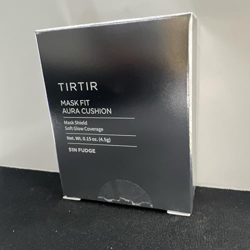 Image of TIRTIR Mask Fit Aura Cushion Foundation, Full coverage, Skin fit, Satin Glow Finish, Korean Cushion Foundation #51N FUDGE| 4.5g