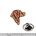 Golden Retriever Mini Pin, Copper Plated, 1.5 Inches, 100% Handmade in the USA, Dog, Pet, Realistic, Metal, Lapel, Hat, Brooch, Over 3100 Unique Designs