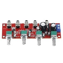 Designed with rectifier circuit, it can be used for both AC and DC. Adopt ne5532 4-channel audio mixing board, each channel of audio input has volume potentiometer control. It is possible to input 4 dual-channel audio signals at the same time to mix ...