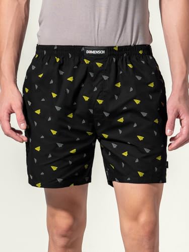 Image of DaMENSCH Regular Fit Solid 100% Soft & Durable Cotton Boxer Shorts Dual Pockets Anti-Bacterial Moisture Wicking Microfibre Waistband Ultra-Light Boxers for Men