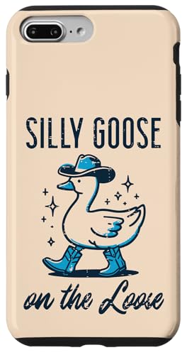 Western Goose Silly On The Loose Cool Cowboy �L�b�Y �����Y ���f�B�[�X �X�}�z�P�[�X iPhone 7 Plus/8 Plus �p