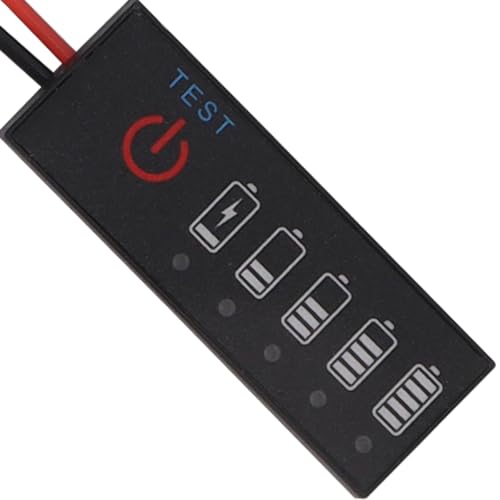 Gutol 4 Stück Batteriekapazitäts- und Spannungsmessgerät 1S 3,7 V 15 mA, Kabellänge 15 cm, Batteriekapazitätsanzeigemodul (40 x 15 x 2,5 mm)